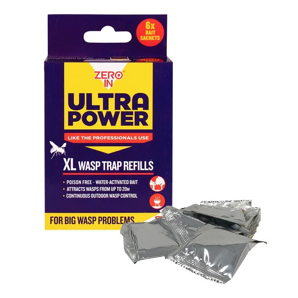 Zero In Ultra Power XL Wasp Trap Refill Sachet –