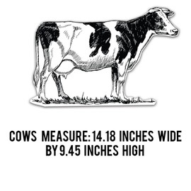 VictoryStore Birthday Yard Signs, Holy Cow Look Who is 50, 11 Pieces, American Made Birthday Lawn Signs for 50th Birthday, 12572, Includes Stakes