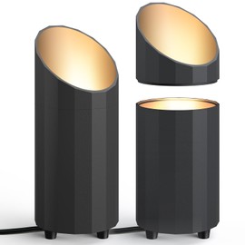 Barrina Uplighting Indoor Spotlight, 2 in 1 Detachable Up Lights Indoor Floor Can Light with 3000K GU10 Bulb, LED Spot Lights for Plant Picture Home, 6.56FT Plug Cord & Foot Switch,2 Packs