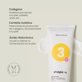 Azala Natura | Shape-u: Crema hidratante y humectante para celulitis, ingredientes naturales para todo tipo de piel (250 g)