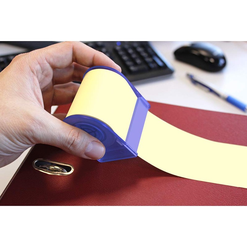 Roll Notes Sticky Note Dispenser with 2 Integrated Tear Off