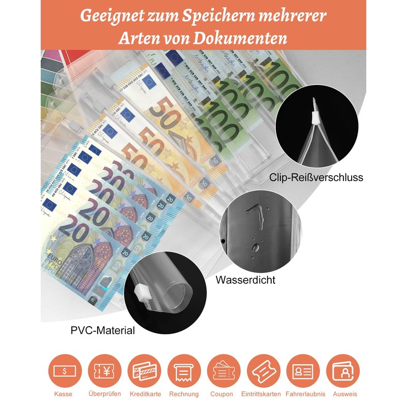 A6 Binder Budget Planner Notebook - 89 Pieces Leather Ring