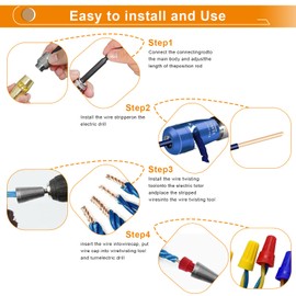 Luckyway Wire Stripper for Drill, Premium American Standard Wire Stripper The Perfect Companion for Your Power Drill (Colorful, Green - 12AWG)