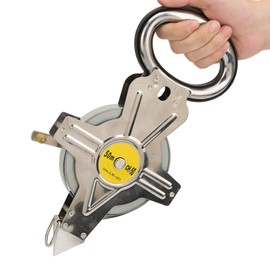 164Ft Stainless Steel Tape Measure, 50M Tape Ruler Construction Surveying Tool with Handle for Engineer,Outdoor, Landscapers