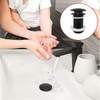 Pop Up Sink Plug Slotted,Slotted Bathroom Waste Plug,Universal Chrome Drain