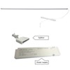 LED Channel Embedded Aluminium Profiles LED Strip Light for Bookcase
