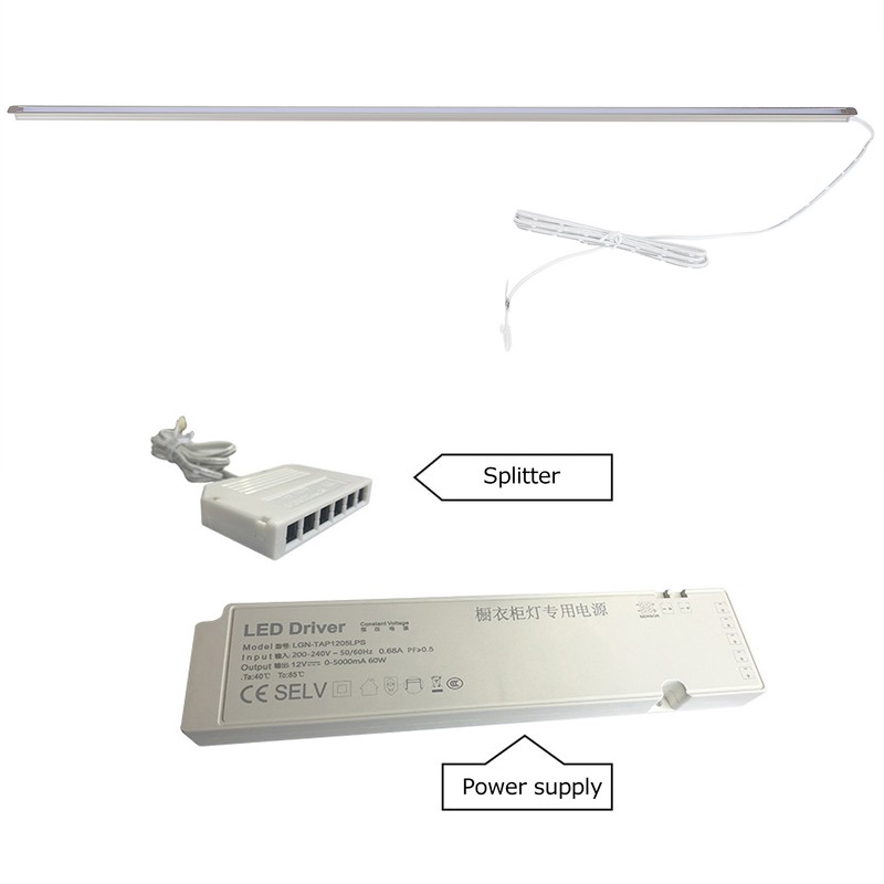 LED Channel Embedded Aluminium Profiles LED Strip Light for Bookcase