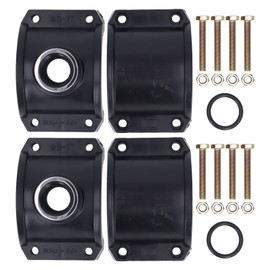 2Set Pipe Saddle Tee PP Additional Interface Saddle Tee Kit Plastic Pipe Fittings for Gardening Irrigation Diversion G1 Female Thread
