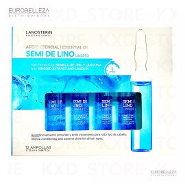 Lanosterín Lanosterin Aceite Esencial Semi De Lino 12 Ampolletas 13ml