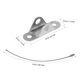 Totority 6sets Tip Furniture Anchors Wall-Mount Safety Straps for Proofing Earthquake Resistance Securely Fix Furniture to Wall Easy Installation Mounting Screws