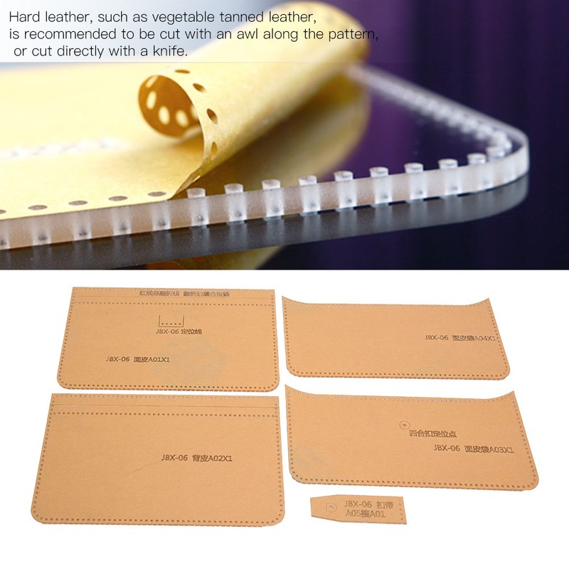 Mobile Phone Bag Acrylic Making Template Set Long Wallet Handbag