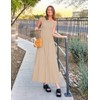 ZESICA Women's Summer 2025 Sleeveless Maxi Dress One Shoulder Casual