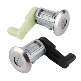 Cilindro de cerradura de puerta, material de aleación de zinc Par de kit de cilindro de cerradura de puerta con llave para Megane I Scenic I Clio II Th 7701468981