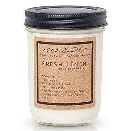 1803 Candles - 14 oz. Jar Soy Candles - (Fresh Linen)