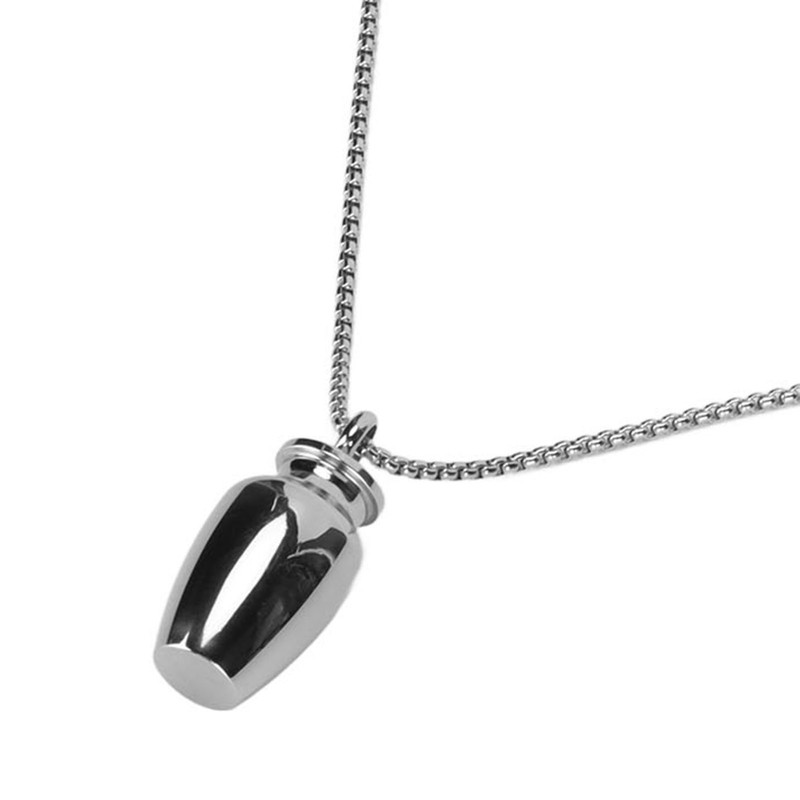 Pet Ashes Necklace Exquisite Memorial Stainless Steel Cremation Jewelry Urn