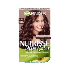 Garnier Nutrisse Ultra Color, Permanent Hair Dye, Intense Colour, For All Hair Types, 5.25 Frosted Chestnut, Brown