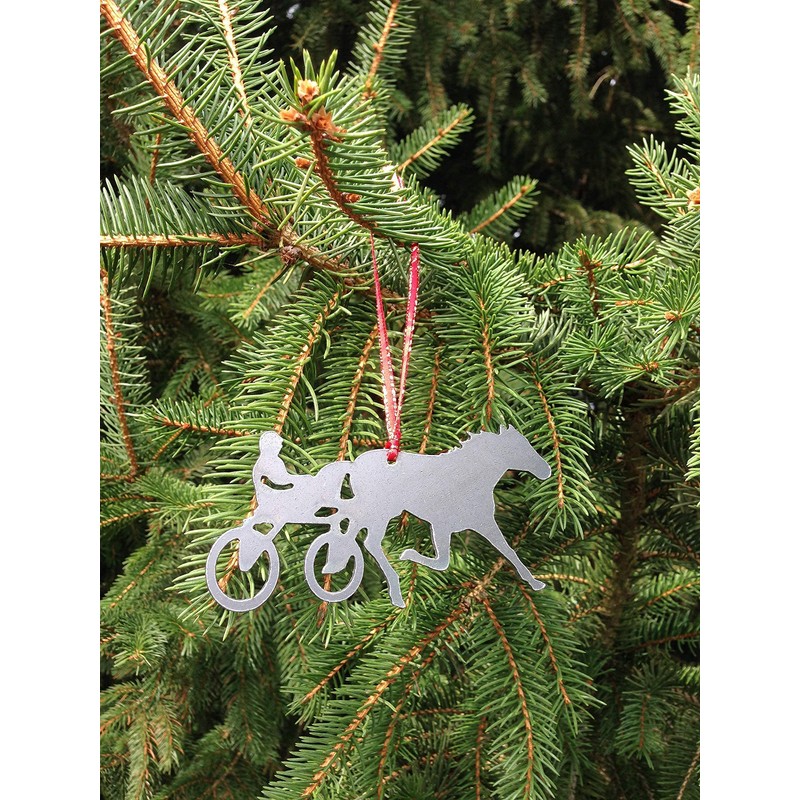 Horse Harness Racing Metal Ornament