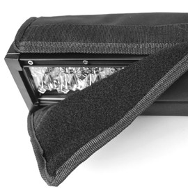 50 52 inches LED Light Bar Cover Universal Singal Double Rows Straight Curved Lightbar Whistling Silencer Windproof Dustproof Snowproof Scratch-Proof Reduced Wind Noise Protective Sleeve