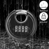 ASelected Black Heavy Duty Combination Padlock Weatherproof Disc Lock for