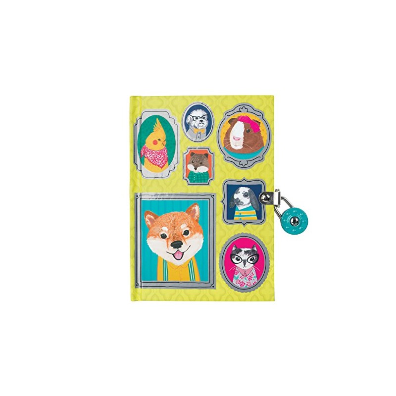 Pet Portraits Locked Diary