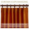 StangH Velvet Curtains 120 inches for High Ceiling Window, Orange