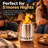 Portable Wood Burning Stove for Outdoor Cooking – Stainless Steel