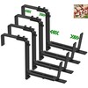HFHOME 4PCS Adjustable Planter Window Box Planters Hanging Flower Box