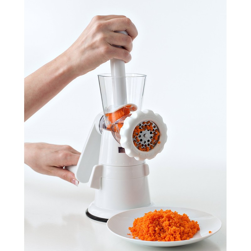Paderno World Cuisine Meat and Vegetable Grinder, 9 1/2in, White