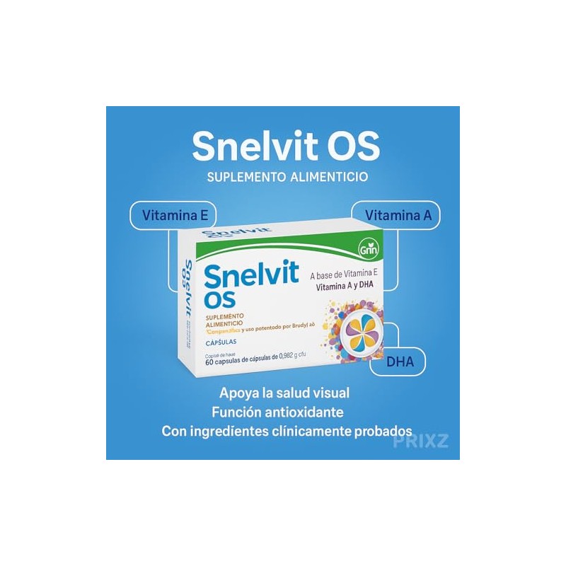 Snelvit Os Suplemento Alimenticio Oftálmico Con 60 Cápsulas