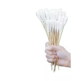 대형 나무면봉 긴 대왕 대용량 위생 청결 벌크 개인용 [10cm 1000개 20개] Large Wooden Cotton Swabs Long King Bulk Personal Hygiene Cleanliness [10cm 1000pcs 20pcs]