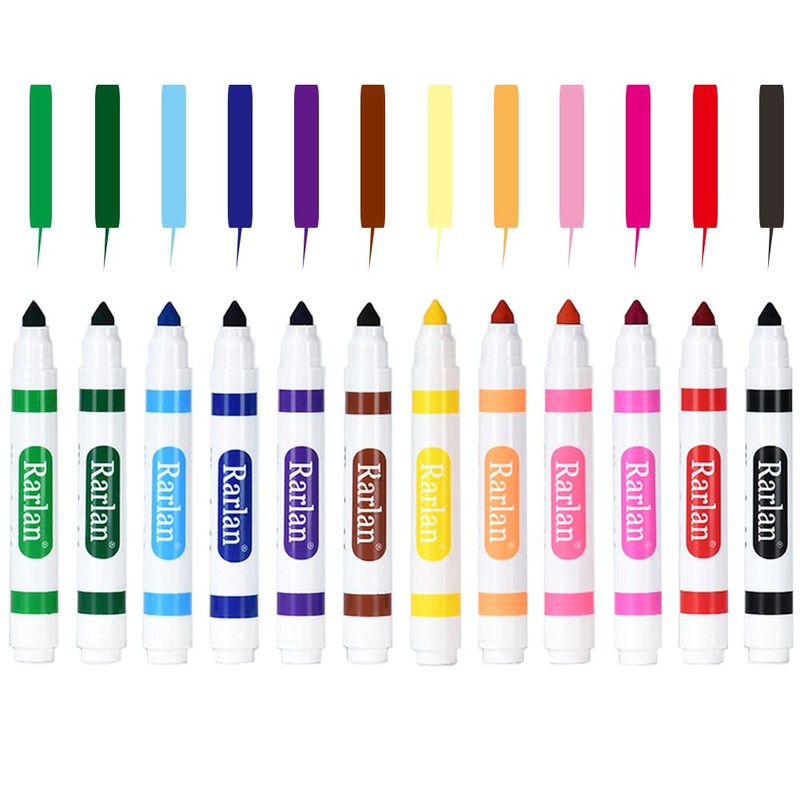 Rarlan Washable Markers Bulk, Markers for Kids, Bulk pack, 12