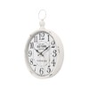 Menterry Retro Round Wall Clock. White Vintage Antique Style. Battery