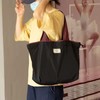 Large Capacity Foldable Shopping Bag with Drawstring Closure