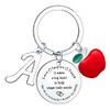 Teacher Initial Alphabet Keychain Gifts Teacher Teachers Day Appreciation Gifts