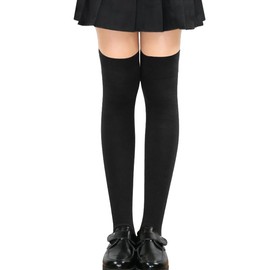 ROKUA Knee-High Socks, Anti-slip, Elementary School Uniform, Students, Children, Plain Socks, Elementary School Entrance Ceremony, Winter, Warm, Thermal, Long Socks, Nursery Socks, Above Knee, Cute