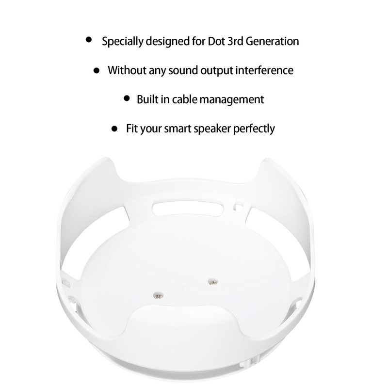 Speaker Wall Mount Punch Free Bracket Holder with Cable Management