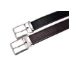 Lacoste LB84670 Men's Cow Leather Business Belt, dark brown