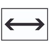 HB-Druck Direction Arrow Right Left Sign Horizontal Black White Arrow