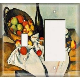 SnazzySwitch Apple Bushels Decorative Combo Light Switch GFCI Outlet Cover - Single Toggle Single Decora Rocker Wall Plate