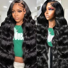 Xiayume 30 Inch 13x6 Lace Front Wigs Human Hair 180 Density Body Wave HD Lace Front Wigs Human Hair Pre Plucked Real 13x6 Frontal Glueless Wig Human Hair for Women with Baby Hair