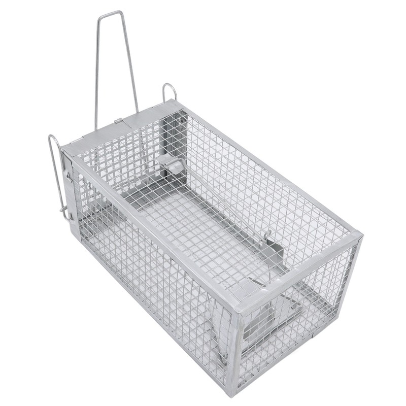 Iron Rat Mouse Trap Cage Single Door Live Animal Trap