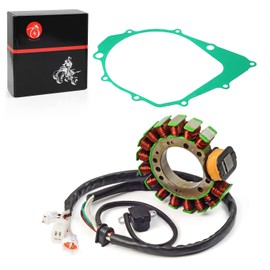 Stator with Gasket Compatible with Yamaha Warrior 350 YFM350 1996-2001 Big Bear 350 1995-1997 Kodiak 400 1993-1998 3HN-85510-10-00 3GD-15451-00-00