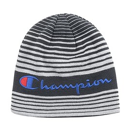 Champion Reversible Beanie Cold Weather Hat, Black, One Size