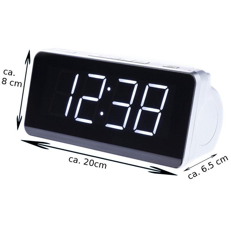 CAMRY Alarmclock Radio Black and White, Multicolour, One Size