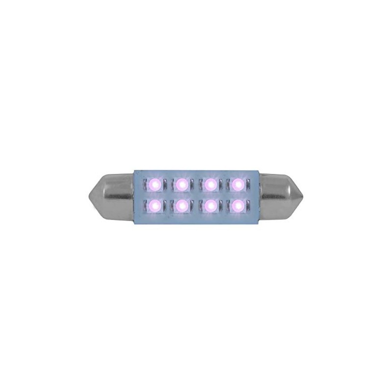 Grand General 77155 Light Bulb (211-2 Purple 8-LED Festoon Dome,