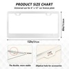 White License Plate Frame 2 Pack Car License Plate Frame