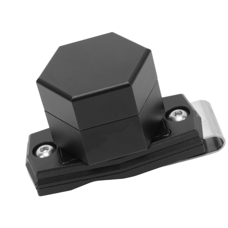 Hexagonal Pool Cue Chalk Box with Magnetic Clip 6063 Aluminum