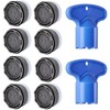 8PCS Faucet Aerator, 16.5mm Water-Saving Flow Limiter Set for Bathroom