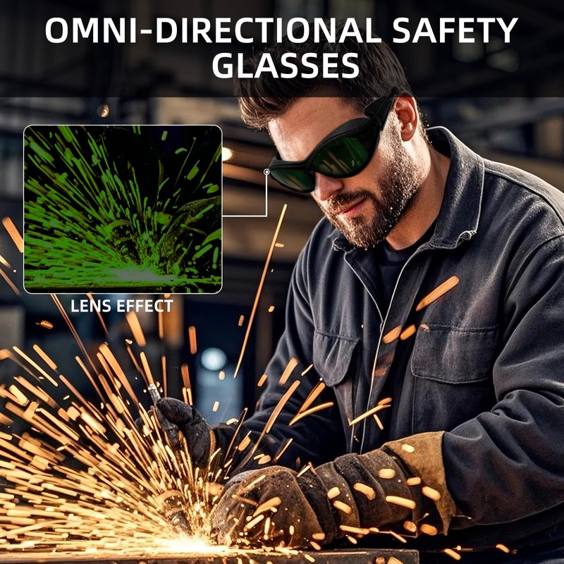 LADYPONYCSC Shade 6 Fixed Shade Welding Glasses - Wrap Around