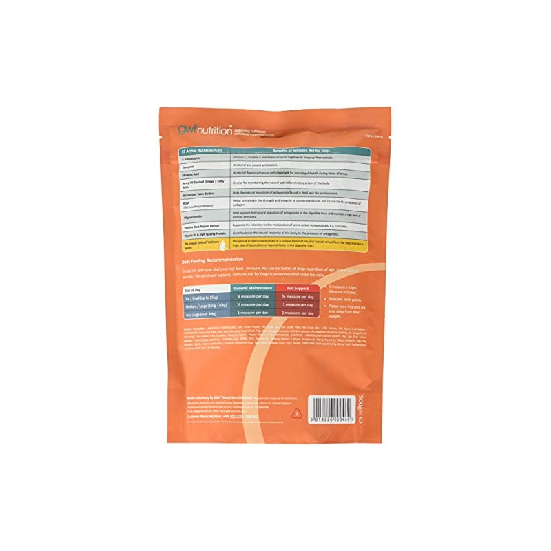 GWF Nutrition Immune Aid Gold For Dogs 500 gm